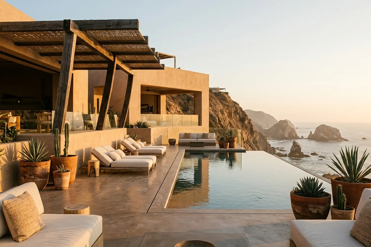 Sunset Apartment — terraza al atardecer